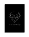 Designerskie obrazy do domu - Naszkicowany diament | FEEBY
