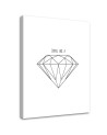 Designerskie obrazy do domu - Szkic diament | FEEBY