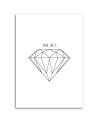 Designerskie obrazy do domu - Szkic diament | FEEBY
