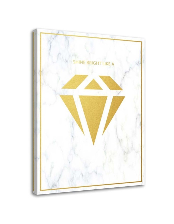 Dekoratives Leinwandbild - Glänzend wie ein Diamant | Feeby