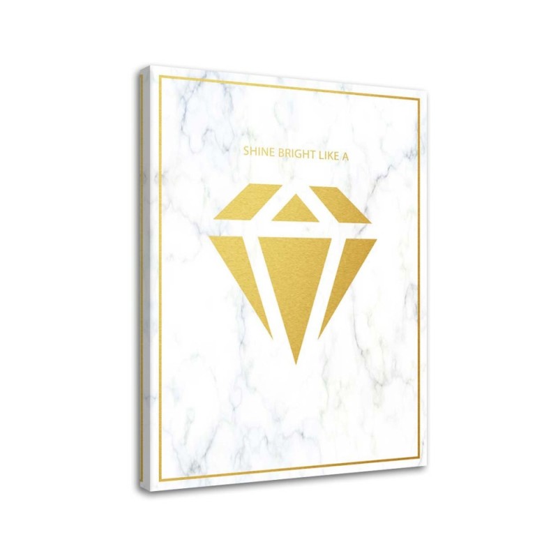 Dekoratives Leinwandbild - Glänzend wie ein Diamant | Feeby