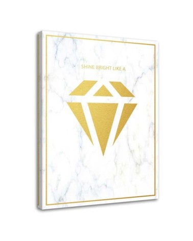 Dekoratives Leinwandbild - Glänzend wie ein Diamant | Feeby