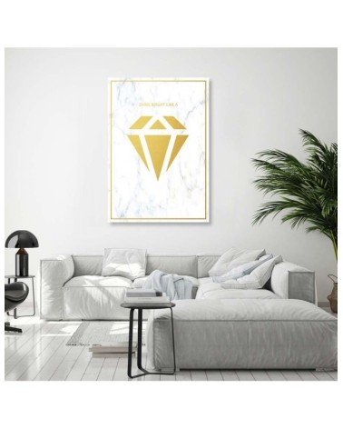 Dekoratives Leinwandbild - Glänzend wie ein Diamant | Feeby