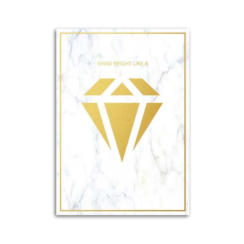 Dekoratives Leinwandbild - Glänzend wie ein Diamant | Feeby