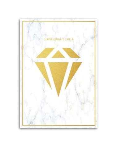 Dekoratives Leinwandbild - Glänzend wie ein Diamant | Feeby