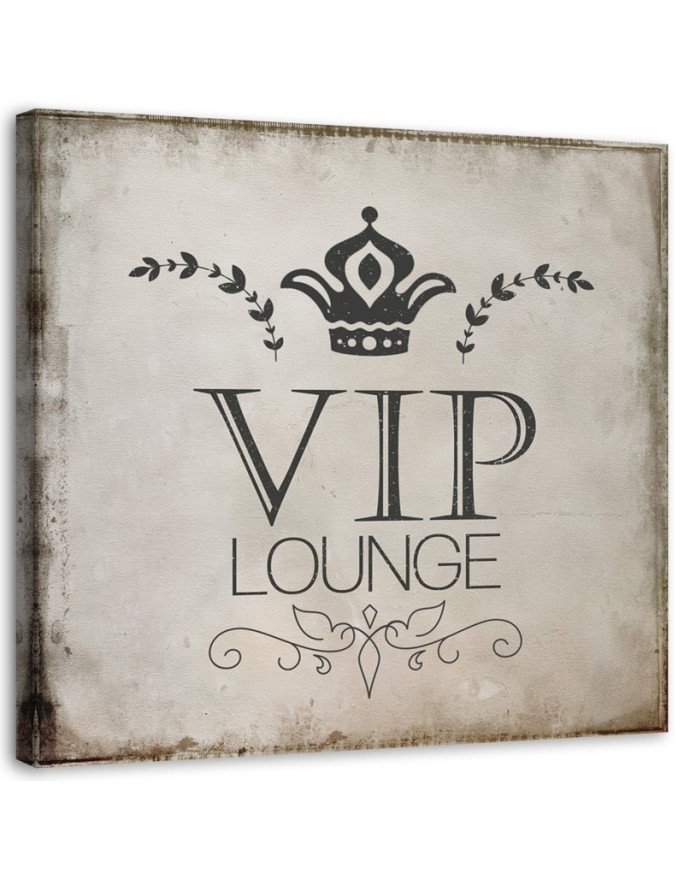 Obrazy glamour - Napis VIP lounge | FEEBY