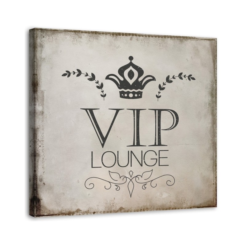 Obrazy glamour - Napis VIP lounge | FEEBY