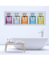 Modne obrazy do salonu i sypialni - Kolorowe buteleczki perfum | FEEBY