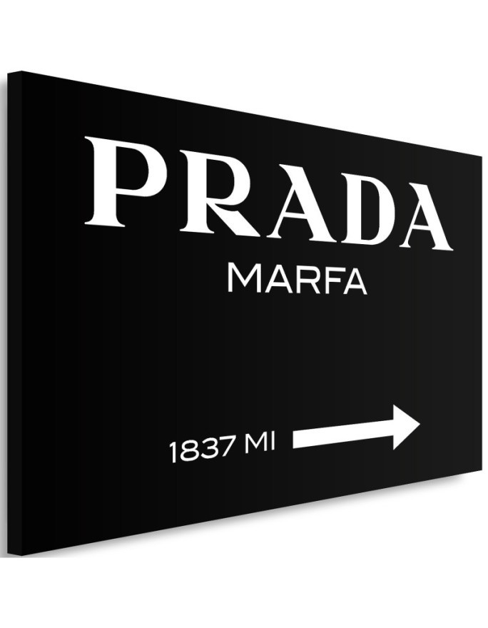 Obraz na płótnie glamour - Prada Marfa Czarny | FEEBY