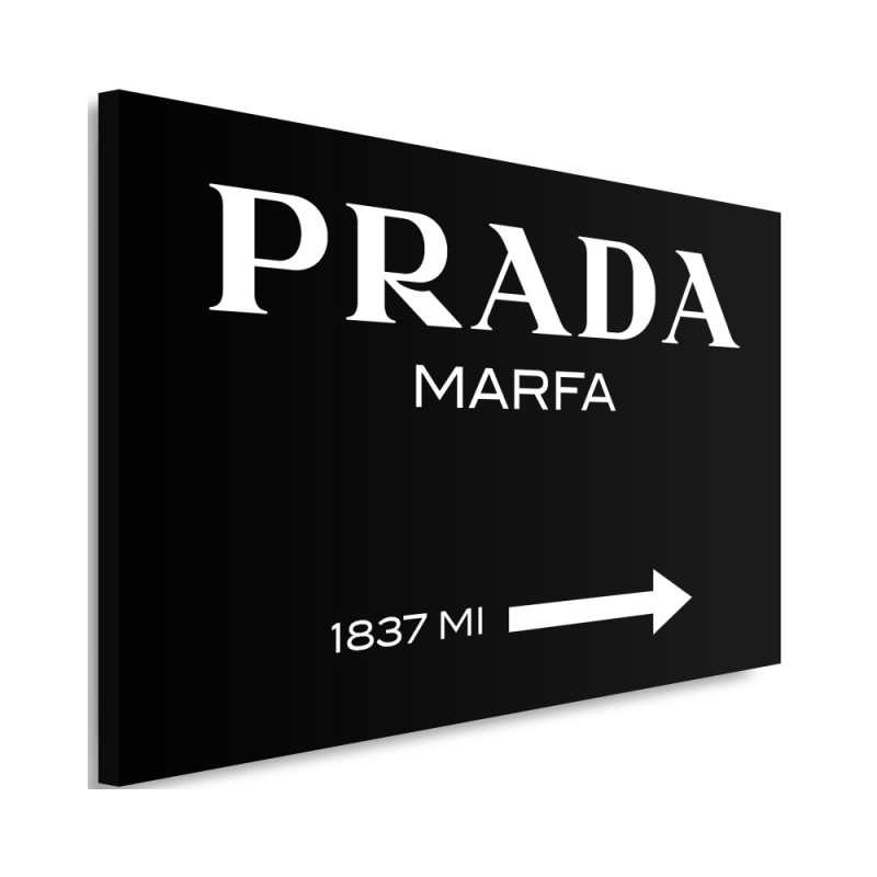 Obraz na płótnie glamour - Prada Marfa Czarny | FEEBY