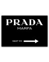 Obraz na płótnie glamour - Prada Marfa Czarny | FEEBY