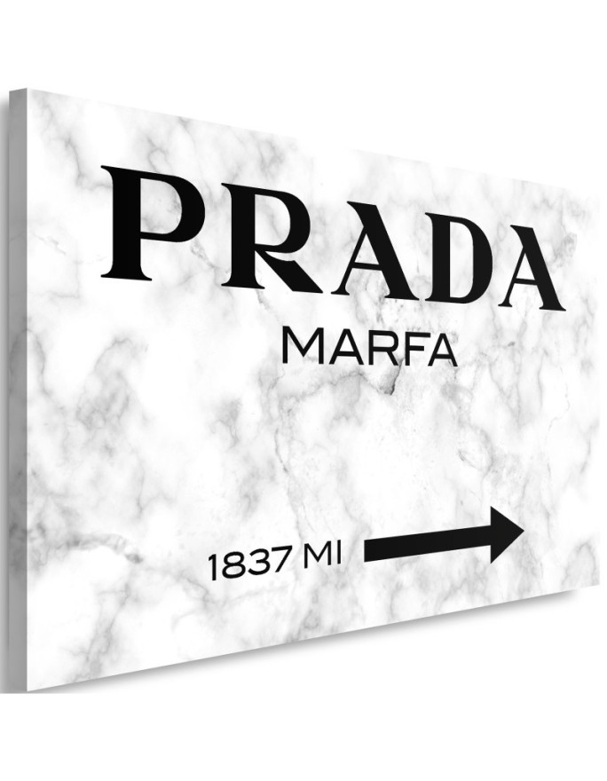 Obraz na płótnie glamour - Prada Marfa Szary | FEEBY