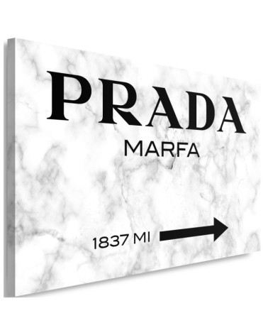 Glamour canvas painting - Prada Marfa Grey | FEEBY