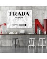 Obraz na płótnie glamour - Prada Marfa Szary | FEEBY