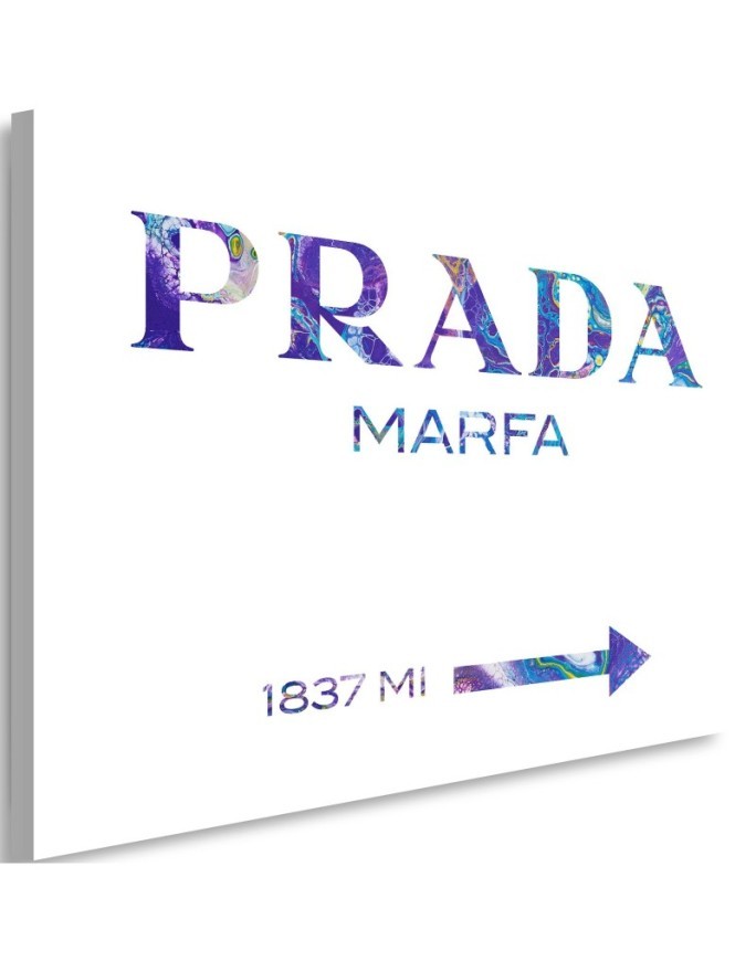 Obraz na płótnie glamour - Prada Marfa Fioletowy | FEEBY