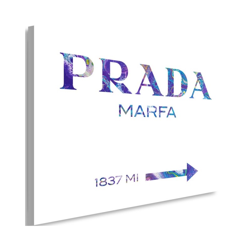 Obraz na płótnie glamour - Prada Marfa Fioletowy | FEEBY