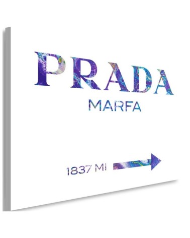 Glamour canvas painting - Prada Marfa Purple | FEEBY