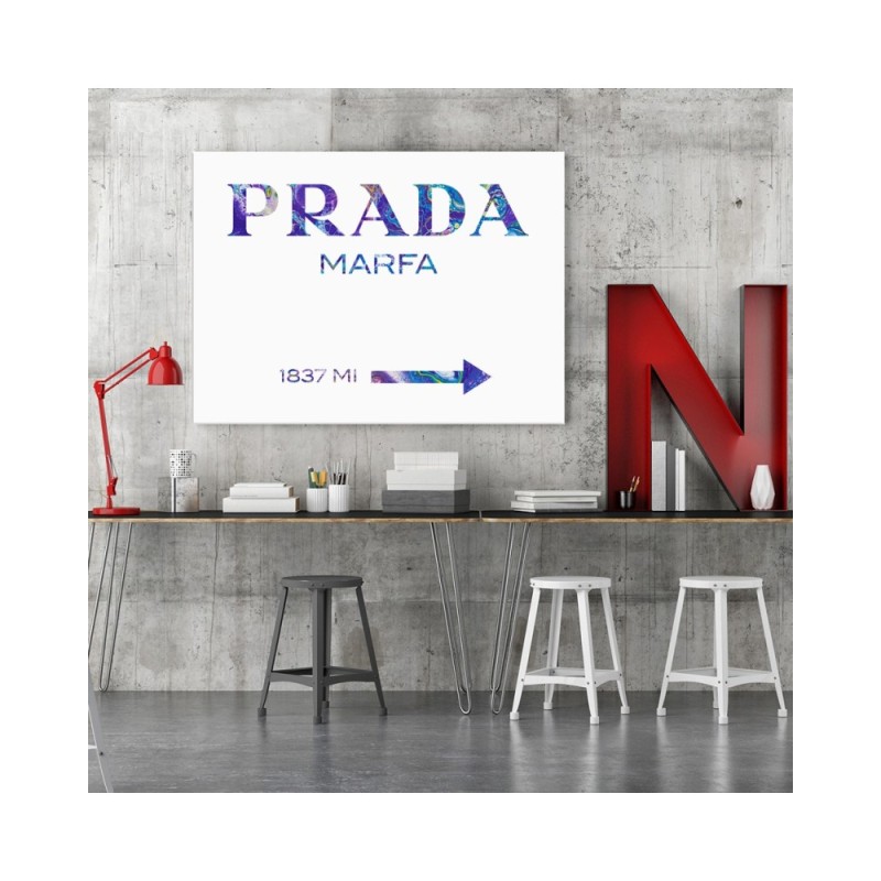 Bild auf Leinwand - Mit Bildunterschriften Lila | Feeby