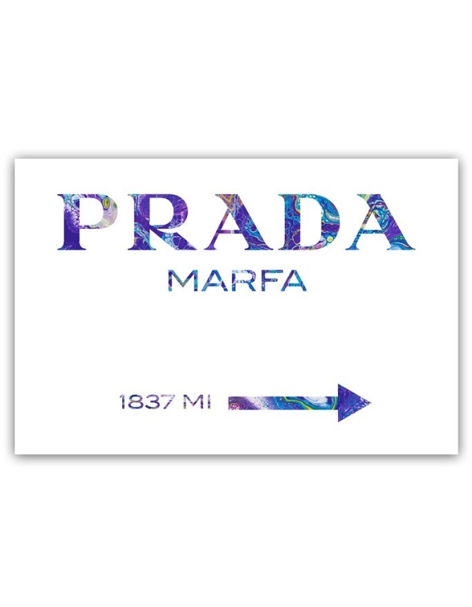 Obraz na płótnie glamour - Prada Marfa Fioletowy | FEEBY