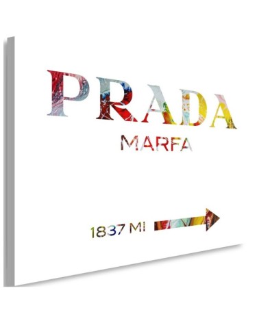 Glamour canvas prints - Prada Marfa Colourful | FEEBY