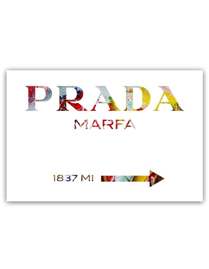 Obraz na płótnie glamour - Prada Marfa Kolorowy | FEEBY