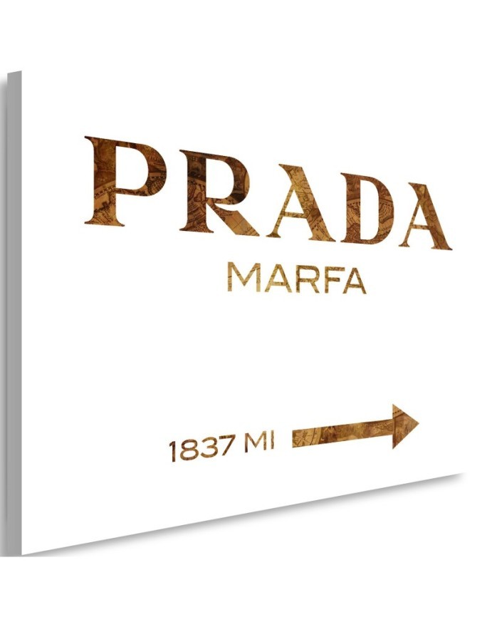 Obraz na płótnie glamour - Prada Marfa Brązowy | FEEBY