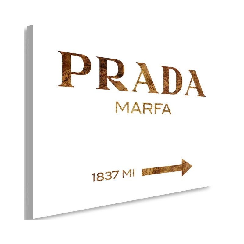 Obraz na płótnie glamour - Prada Marfa Brązowy | FEEBY