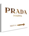 Obraz na płótnie glamour - Prada Marfa Brązowy | FEEBY