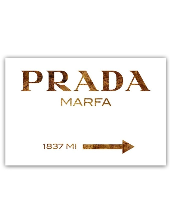 Obraz na płótnie glamour - Prada Marfa Brązowy | FEEBY