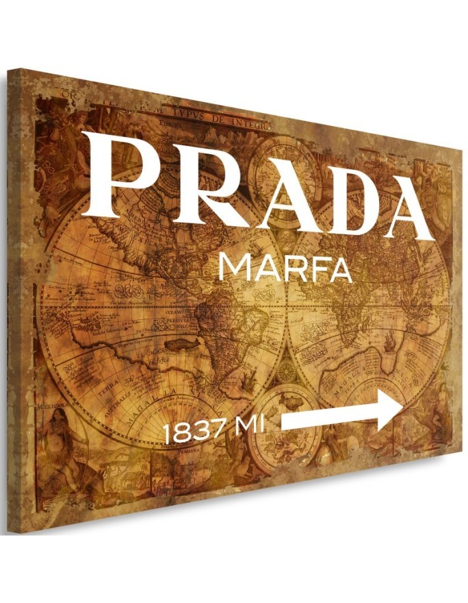 Obraz na płótnie glamour - Prada Marfa Brązowy | FEEBY