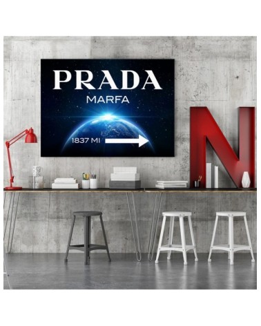 Modernes Wandbild - Untertitel Blau | Feeby