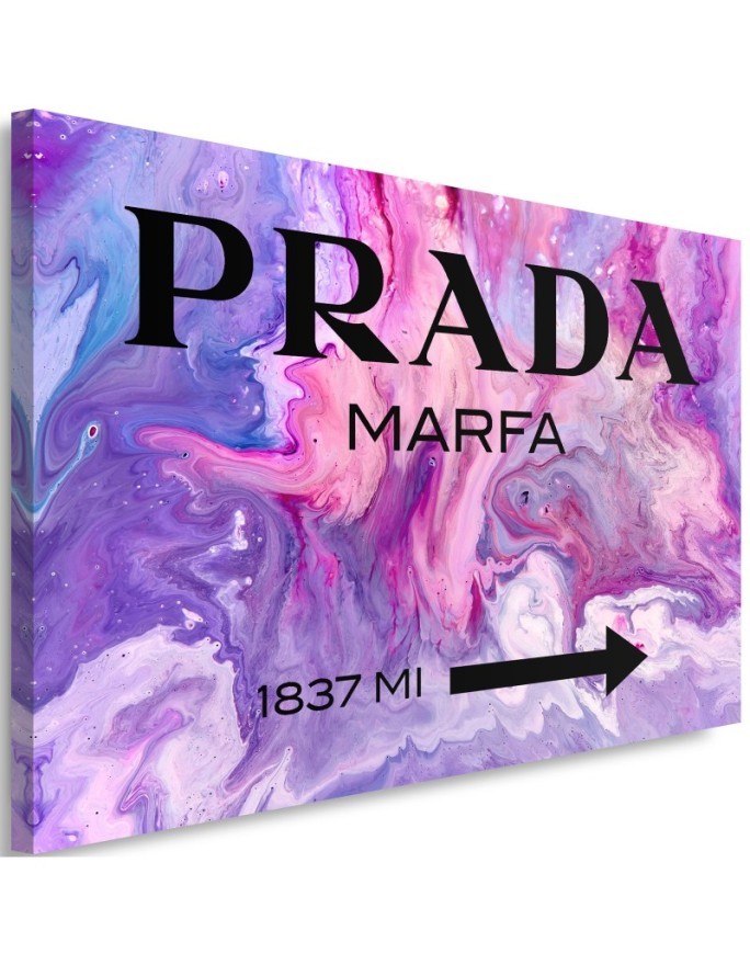 Obraz na płótnie glamour - Prada Marfa Fioletowy | FEEBY