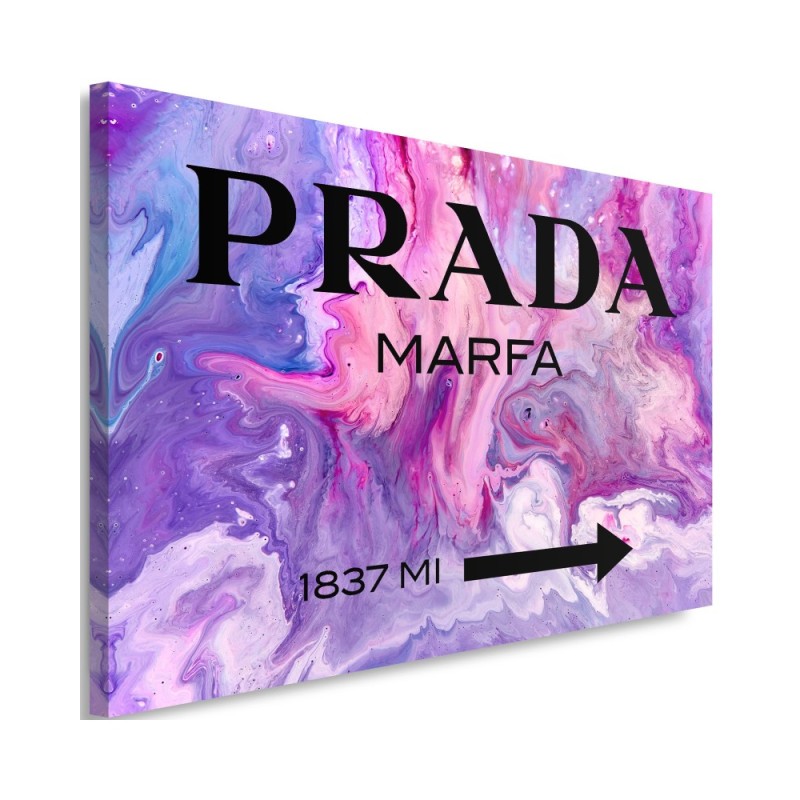 Obraz na płótnie glamour - Prada Marfa Fioletowy | FEEBY