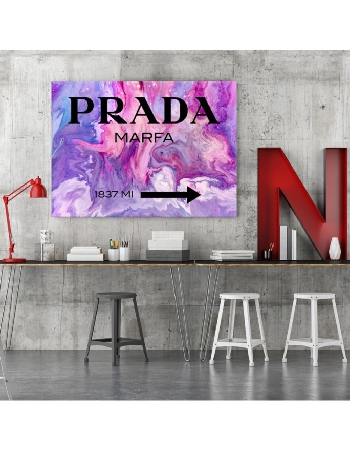 Obraz na płótnie glamour - Prada Marfa Fioletowy | FEEBY