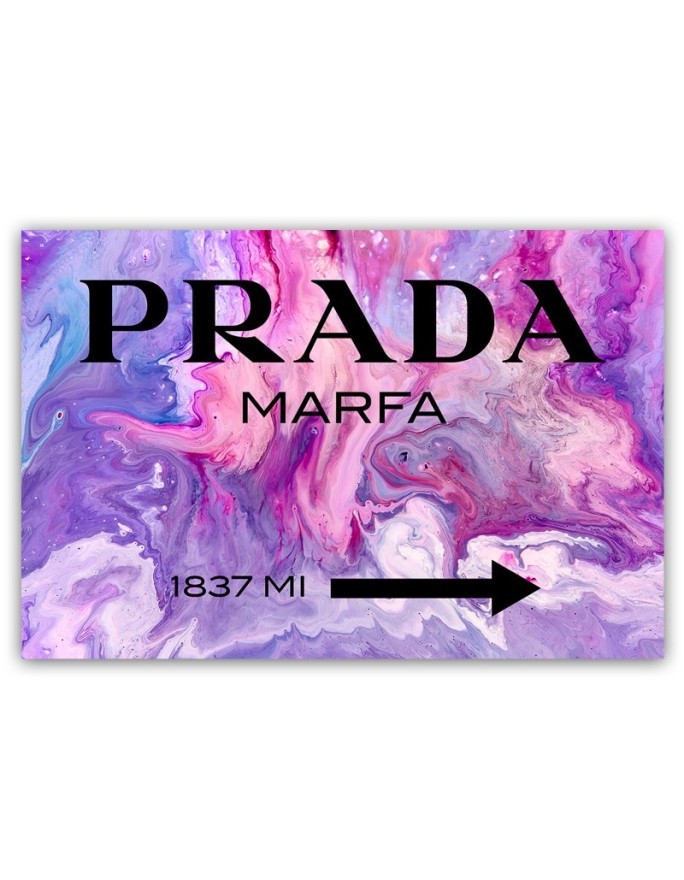 Obraz na płótnie glamour - Prada Marfa Fioletowy | FEEBY