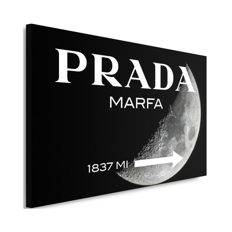 Obraz na płótnie glamour - Prada Marfa Czarny | FEEBY