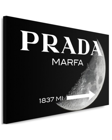 Obraz na płótnie glamour - Prada Marfa Czarny | FEEBY