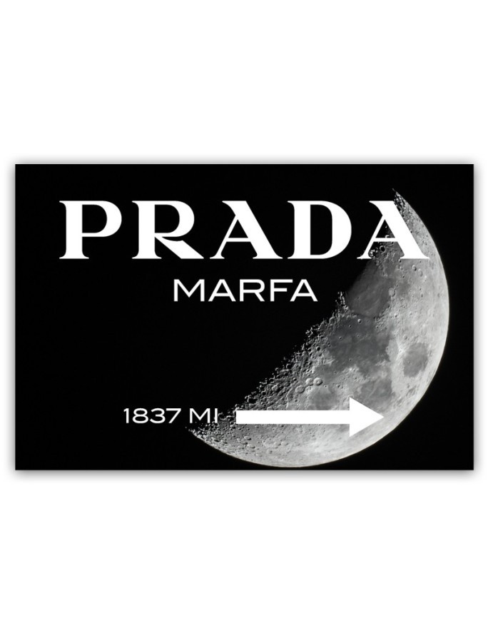 Obraz na płótnie glamour - Prada Marfa Czarny | FEEBY