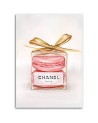 Obraz do sypialni glamour - Flakonik perfum z makaronikami | FEEBY