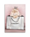 Obrazy glamour - Kot w torbie chanel | FEEBY