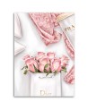Obrazy na ścianę glamour - Róże w torbie Dior | FEEBY