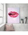 Canvas prints for the bedroom - Pink lips from Dmitry Belov | FEEBY