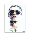 Canvas prints of glamour for the bedroom - Face of a woman in glasses | FEEBY