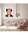 Obraz na ścianę - Frida w odcieniach różu Svetrinka.art | FEEBY