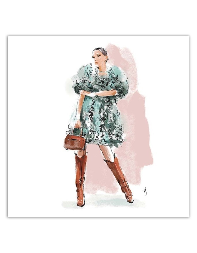 Obraz do sypialni - Moda Kobieta Paryż Irina Sadykova | FEEBY