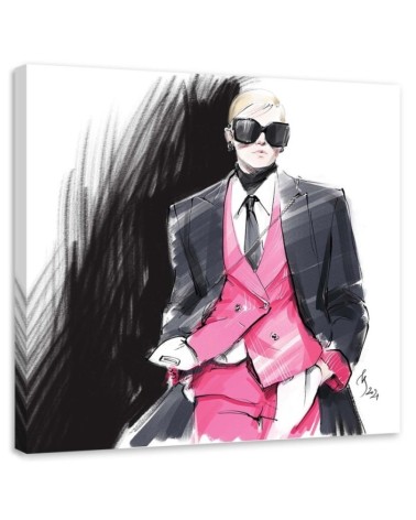 Stylish Canvas prints - Fashion Woman Paris Irina Sadykova | FEEBY