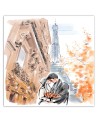 Canvas prints for bedroom - Paris Couple Love Walk Irina Sadykova | FEEBY