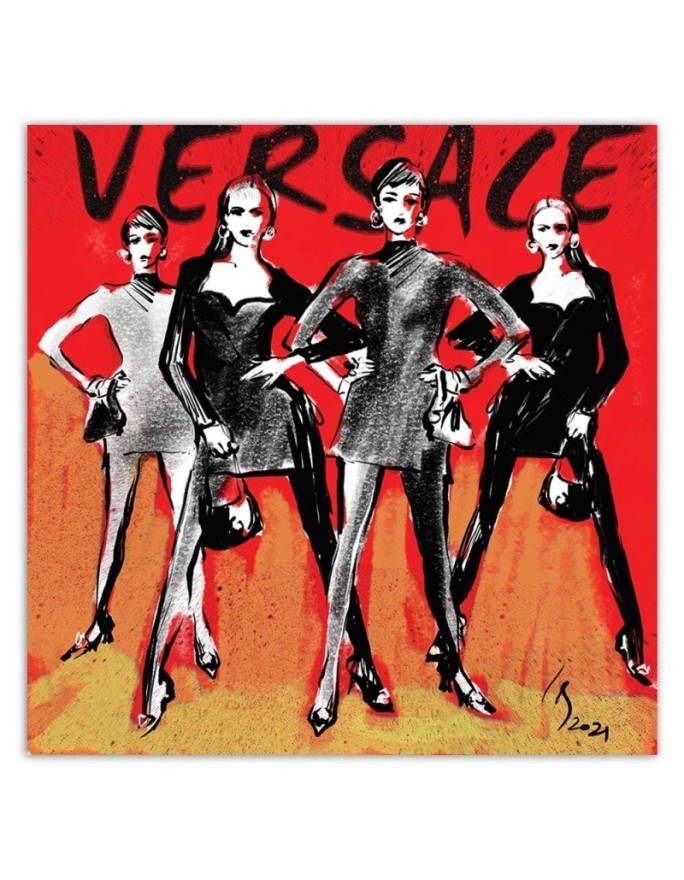 Obrazy glamour - Versace Moda Kobiety Irina Sadykova | FEEBY