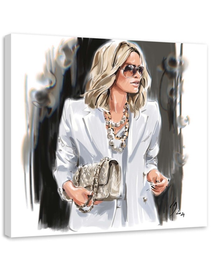 Obrazy na ścianę - Blond Kobieta Biel Moda Irina Sadykova | FEEBY