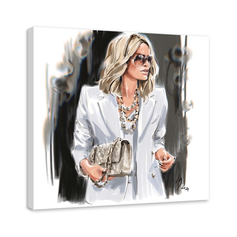Obrazy na ścianę - Blond Kobieta Biel Moda Irina Sadykova | FEEBY